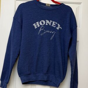 Oat Collective Blue 'Honey Bunny' Sweatshirt